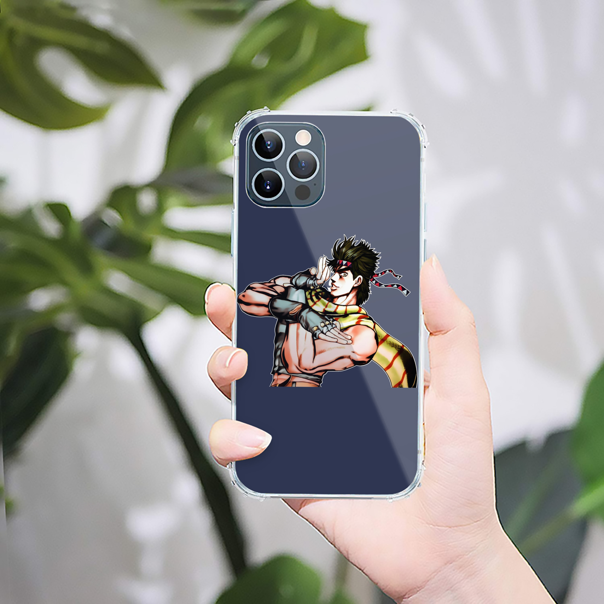 （画像用） ジョジョの奇妙な冒険 ジョセフ?ジョースター JoJo's Bizarre Adventure Joseph Joestar 【iPhone 12シリーズ対応】透明スマホケース（クリアソフトケース）
